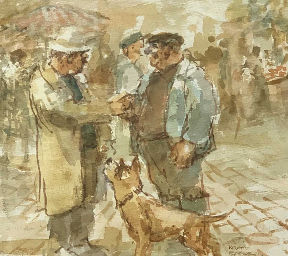 Lot 864 - Roland BATCHELOR (1889-1990) Bonjour Pierre...