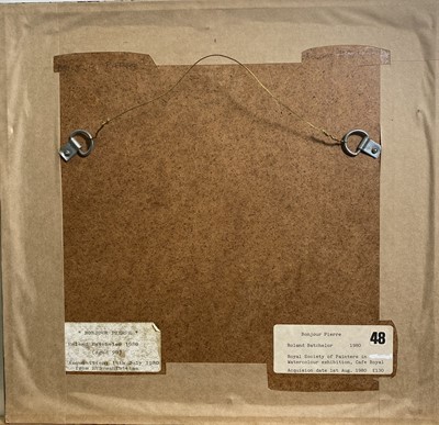 Lot 864 - Roland BATCHELOR (1889-1990) Bonjour Pierre...