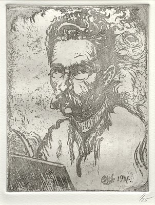 Lot 134 - Bernard Howell LEACH (1887-1979) Self Portrait...