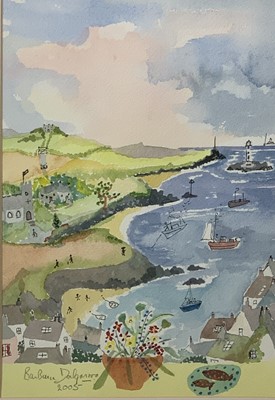 Lot 68 - Barbara DALGANO A Cornish Scene Watercolour...