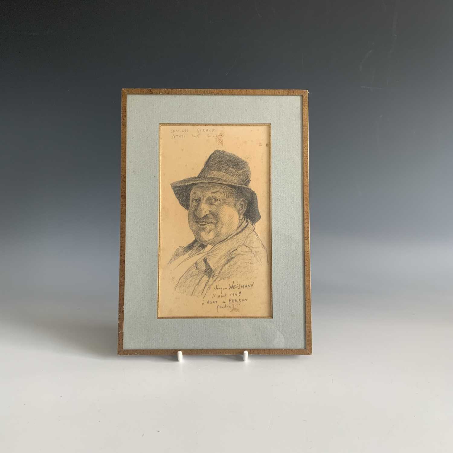 Lot 1123 - Jacques WEISMANN (1878-?) Portrait Pencil...