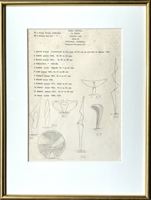 Lot 146 - Denis MITCHELL (1912-1993) Sculpture Sketches...