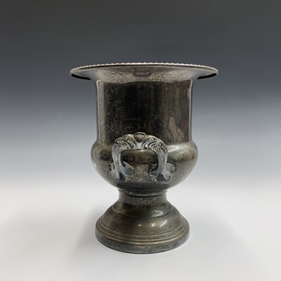 Lot 586 - A Leonard silver plated champagne cooler of...