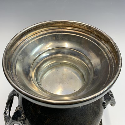 Lot 586 - A Leonard silver plated champagne cooler of...