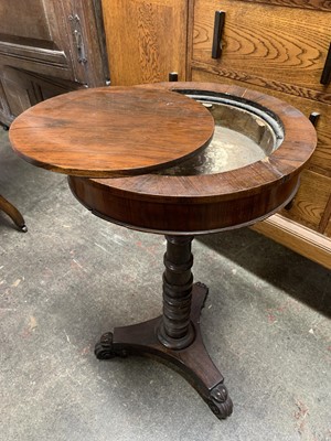 Lot 3022 - A unusual rosewood stand, early 19th century,...