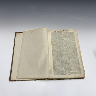 Lot 134 - An 18th century leather bound bible, Edinburgh,...