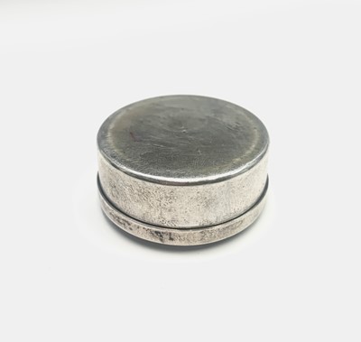 Lot 98 - A modern silver pillbox the lid shows an early...