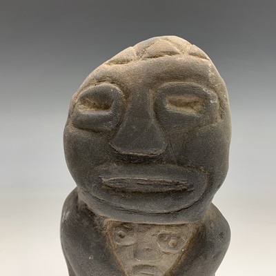 Lot 277 - A Pre Columbian carved stone idol figure,...