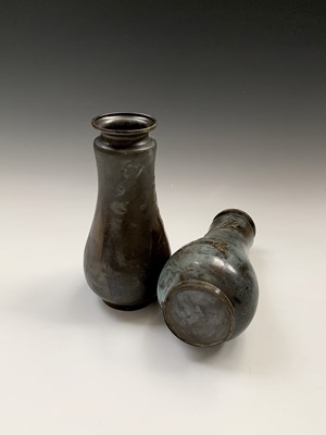 Lot 147 - A Pair of Chinese bronze vases early 20th...