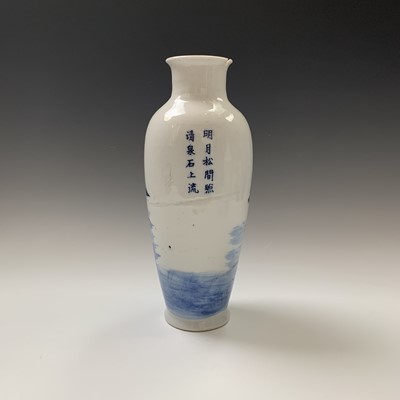 Lot 155 - A Chinese blanc de chine hexagonal tapering...