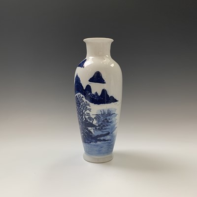 Lot 155 - A Chinese blanc de chine hexagonal tapering...