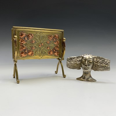 Lot 264 - A beautiful Art Nouveau copper and brass...