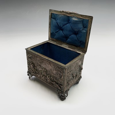 Lot 263 - A French copper small casket, late 19th...