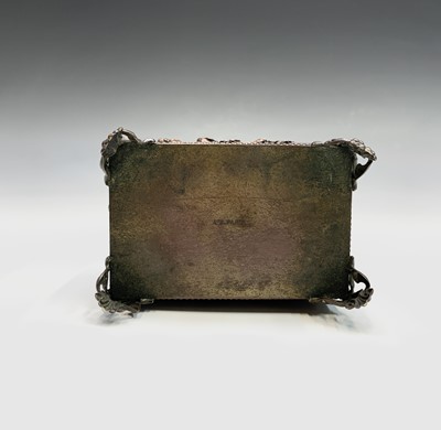 Lot 263 - A French copper small casket, late 19th...