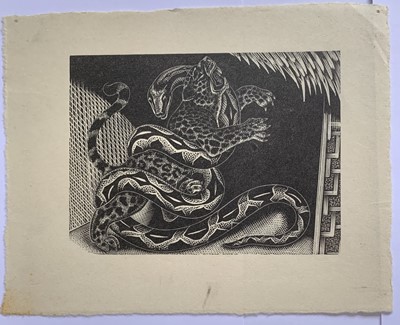 Lot 560 - Clifford Cyril WEBB (1895-1972) Snake Killing...