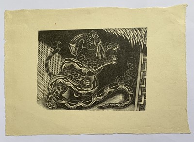 Lot 561 - Clifford Cyril WEBB (1895-1972) Snake Killing...