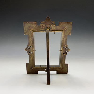 Lot 236 - A good 19th century champleve enamel easel...