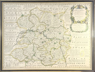 Lot 1503 - Map, handcoloured Eman. BOWEN (1694-1767)...