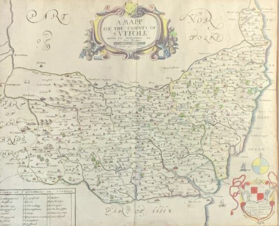 Lot 1501 - Map, handcoloured Richard Blome A Map of the...