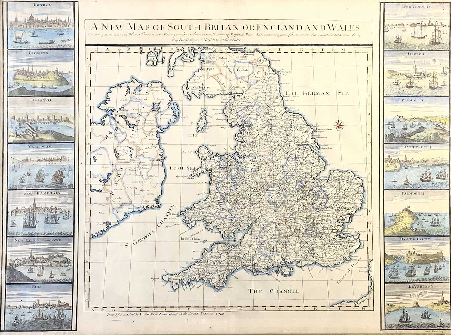 Lot 1343 - Map, handcoloured Sutton NICHOLLS Sculp...