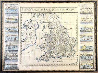 Lot 1343 - Map, handcoloured Sutton NICHOLLS Sculp...