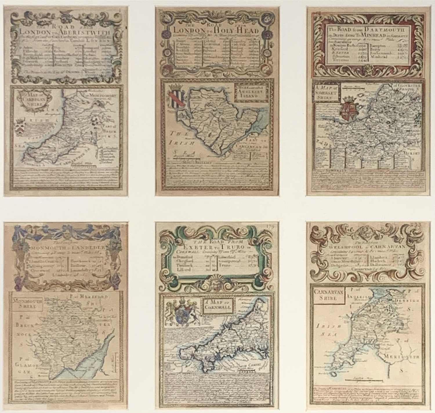Lot 1339 - Maps, handscoloured OWEN & BOWEN Six 18th