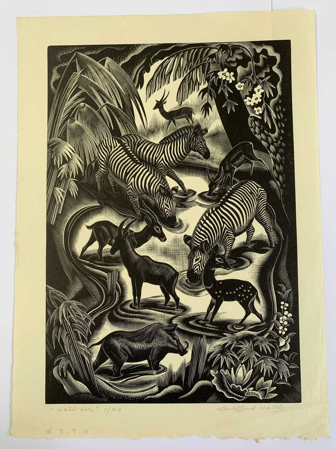 Lot 1418 - Clifford Cyril WEBB (1895-1972) 'Water Hole'...