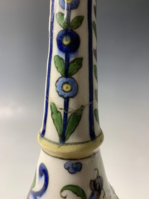 Lot 354 - A Persian pottery bottle vase, circa 1900, the...