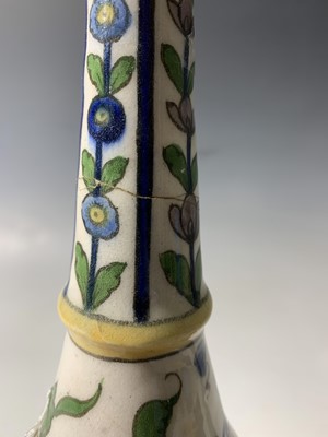 Lot 354 - A Persian pottery bottle vase, circa 1900, the...