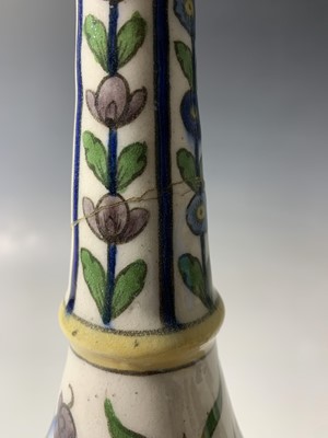 Lot 354 - A Persian pottery bottle vase, circa 1900, the...