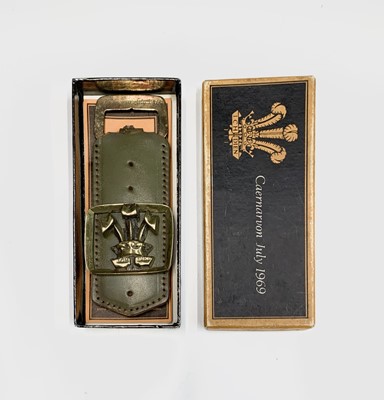 Lot 577 - A 1969 Caernarvon Investiture souvenir brass...