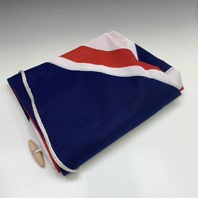 Lot 578 - A Union flag, 183cm X 122cm, together with a...