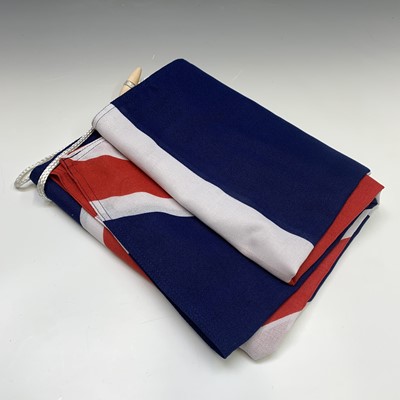 Lot 578 - A Union flag, 183cm X 122cm, together with a...