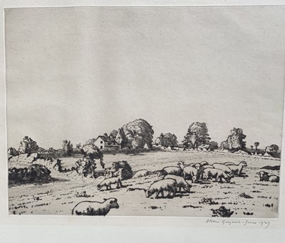 Lot 1422 - Allan GWYNNE-JONES (1892-1982) Lambs on a...