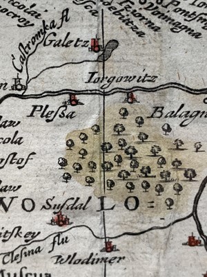 Lot 1345 - Map, handcoloured John SPEED (1552-1629) A Map...
