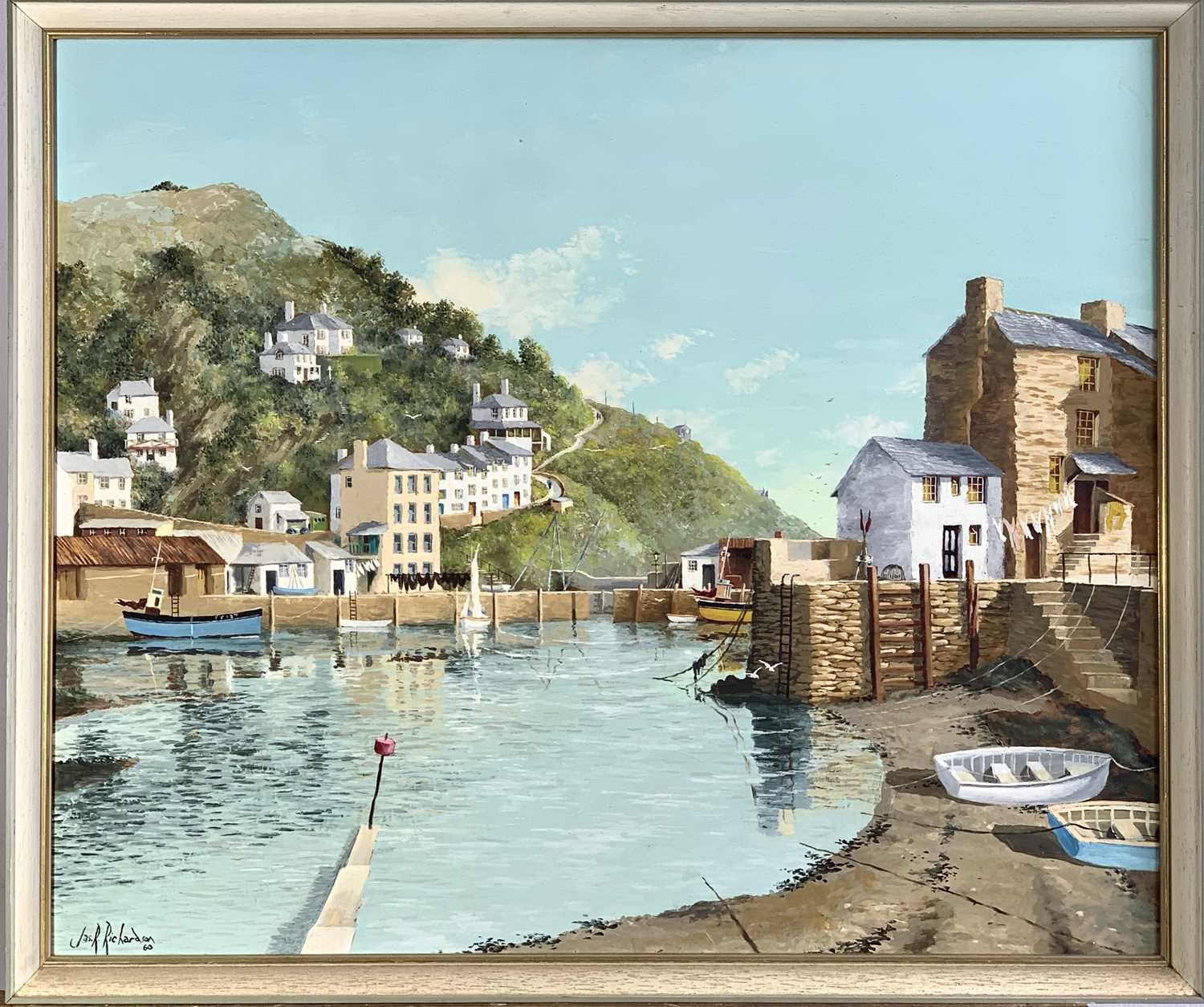 Lot 219 - James R. RICHARDSON (XX) Polperro Oil on board...