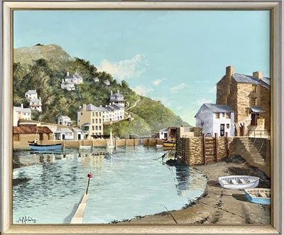 Lot 219 - James R. RICHARDSON (XX) Polperro Oil on board...
