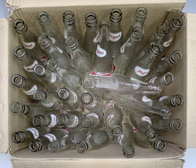 Lot 221 - A collection of 38 vintage Pepsi Cola bottles,...