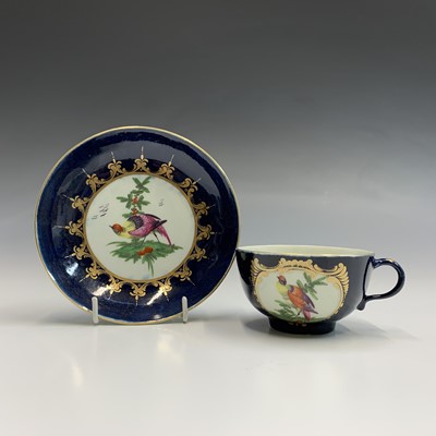 Lot 865 - A rare Worcester teacup and saucer, circa 1770,...