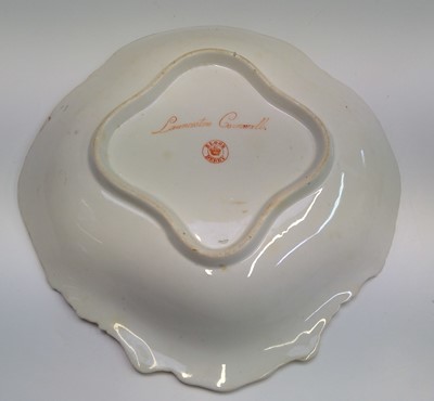 Lot 870 - A Bloor Derby topographical dish, 'Launceston...