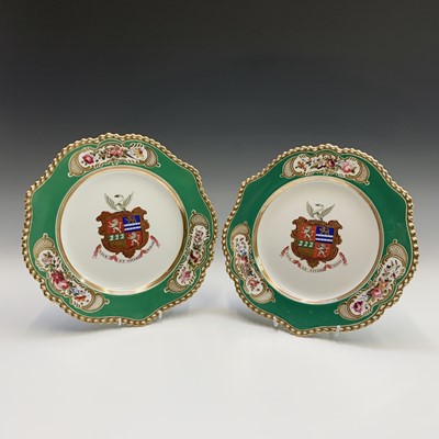 Lot 872 - A pair of Chamberlains Worcester porcelain...