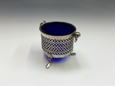 Lot 149 - A Victorian silver pierced sugar basket with...