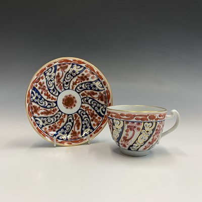 Lot 884 - A Barr Worcester porcelain teacup and saucer,...