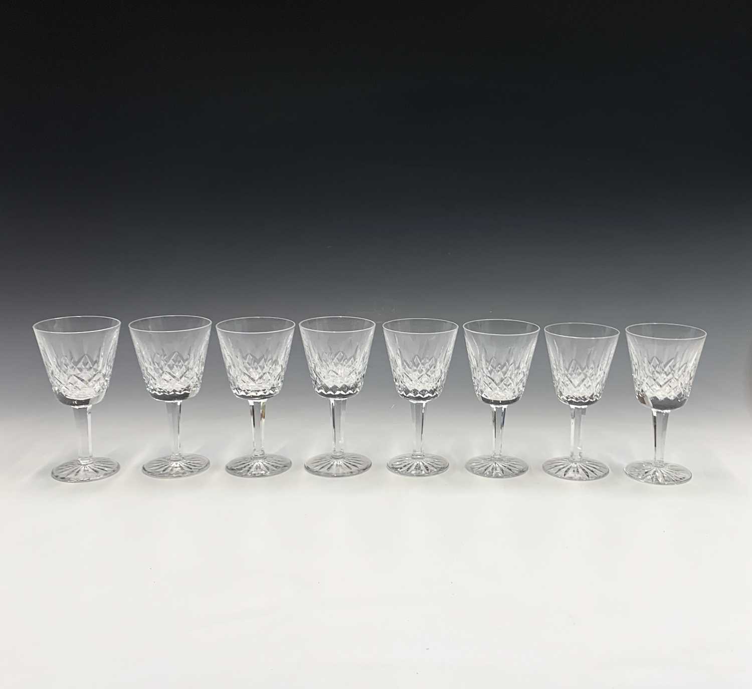 Lot 1013 - A set of eight Waterford 'Lismore' pattern...