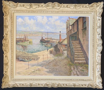Lot 274 - Frank George TROTT (1884-1957) Newlyn Oil on...