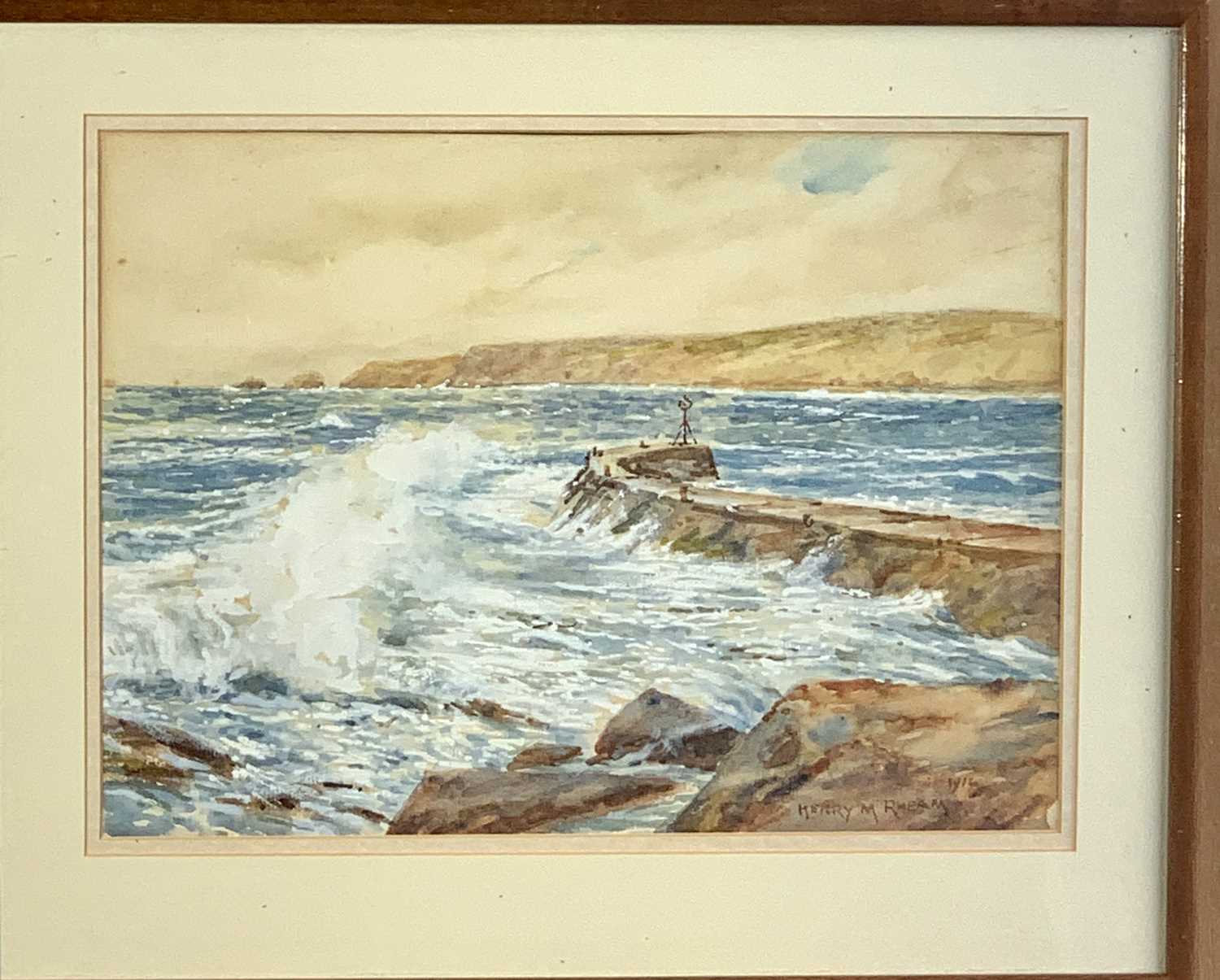 Lot 326 - Henry Meynell RHEAM (1859-1920) Sennen Pier