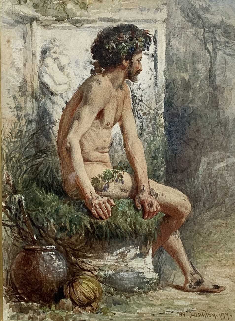 Lot 369 - Walter LANGLEY (1852 - 1922) Greek God...