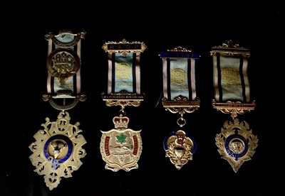 Lot 233 - RAOB Medals - 4 different silver, for services...