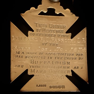 Lot 243 - RAOB Medals - order of Merit in 9ct gold...