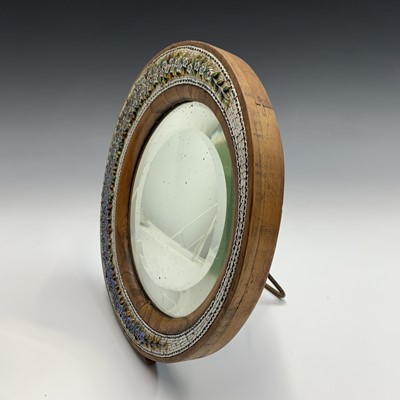 Lot 70 - An Italian olive wood easel mirror, late 19th...
